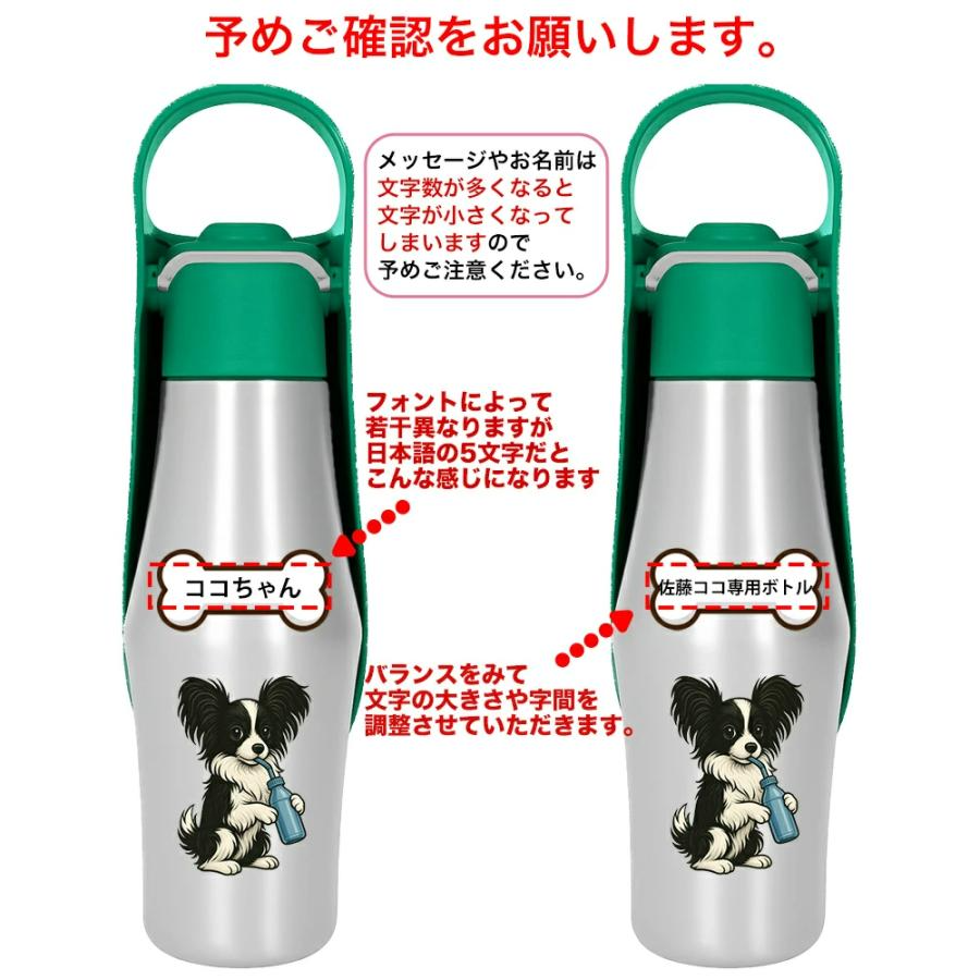 名入れ ペット用 ウォーターボトル ペット 水筒 犬 水筒 名前入れ ステンレス 750ml 自動給水 給水ボトル 犬猫用 ペット用 給水器 携帯用 水飲み ボトル