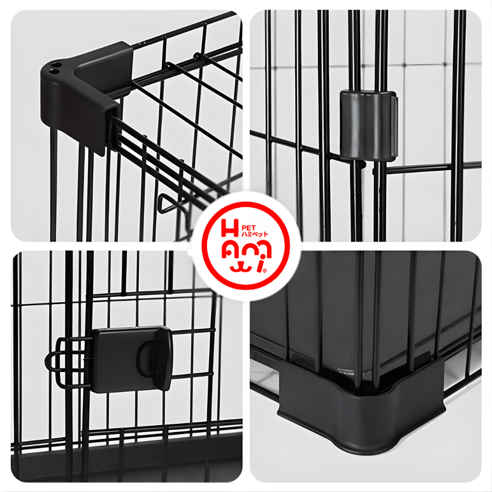 HAMI PET ペット サークル 犬 ケージ スチール トイレ トレイ ロック