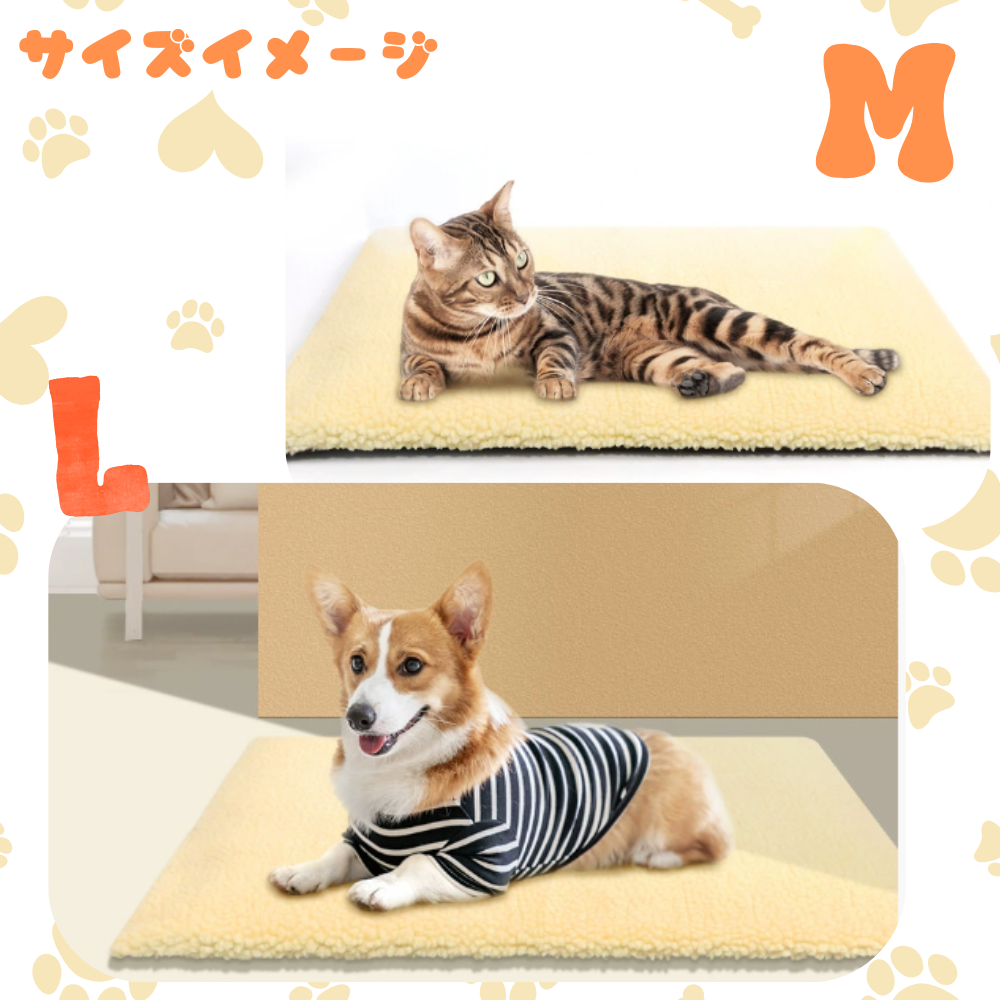 選べる2サイズ（S・M）展開。小型犬や猫にぴったりフィットします。