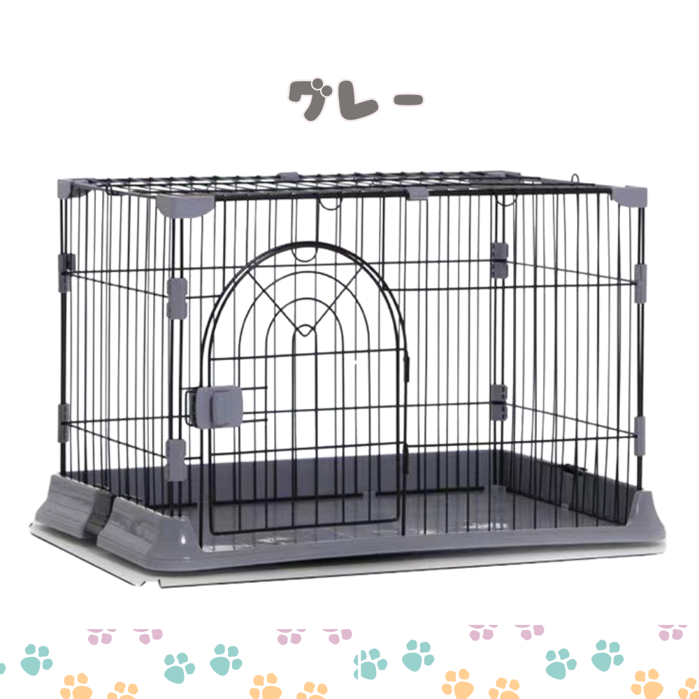 HAMI PET 犬 ゲージ スチール ドア ロック 付き ケージ ドッグ