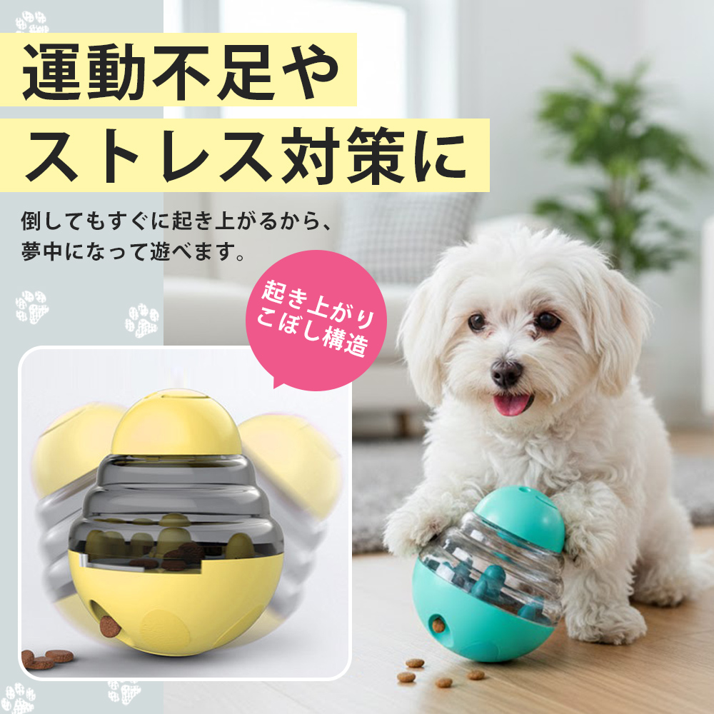 室内運動におすすめのペットおもちゃ 転がして遊べるボール