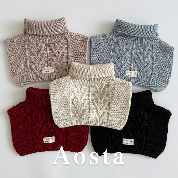 Yahoo! Yahoo!ショッピング(ヤフー ショッピング)【予約商品/4〜6週間で入荷予定】 AOSTA アオスタ 24冬物 新作 ニットネックウォーマー knit neck Warmer