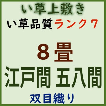 江戸間8帖 五八間8帖 江戸間8畳 五八間8畳 上敷 ござ い草カーペット