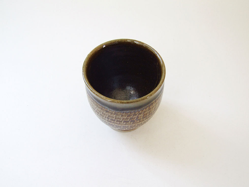 やちむん 民藝 からや窯 登川均 湯呑み 飛鉋 : おまめ - 通販 - Yahoo