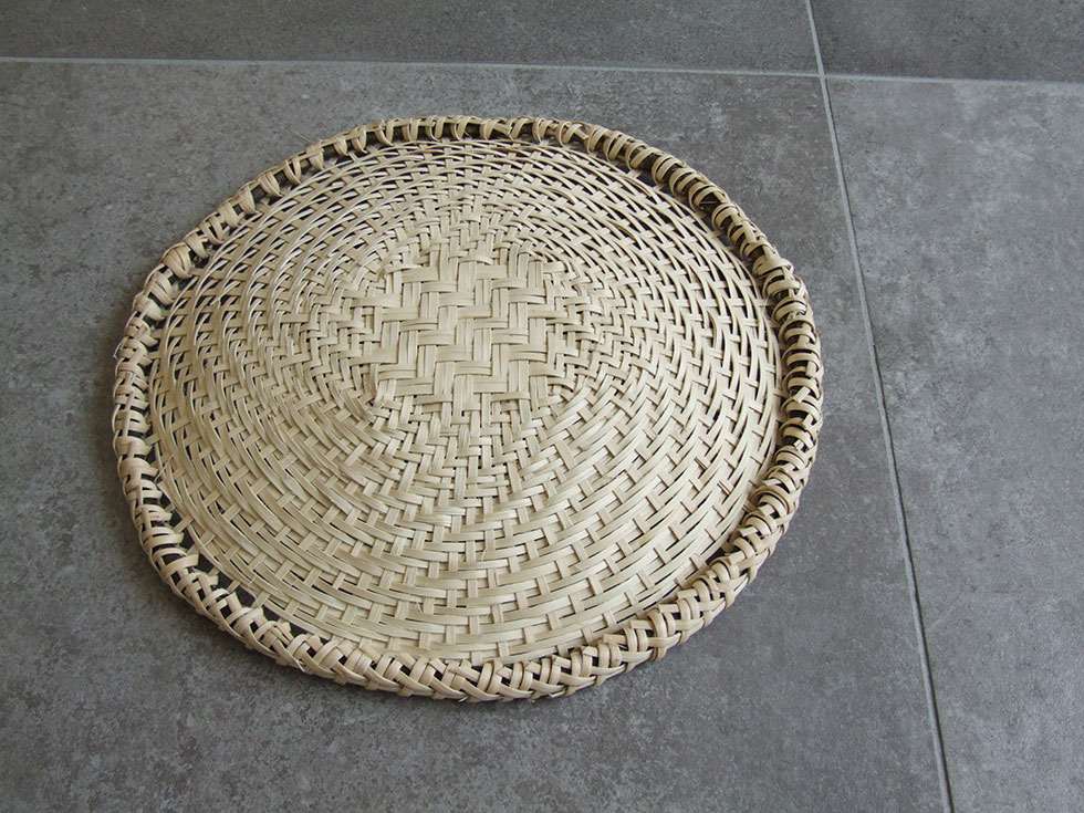 福島奥会津編み組細工 マタタビそばざる 大 仁一さん作 : おまめ