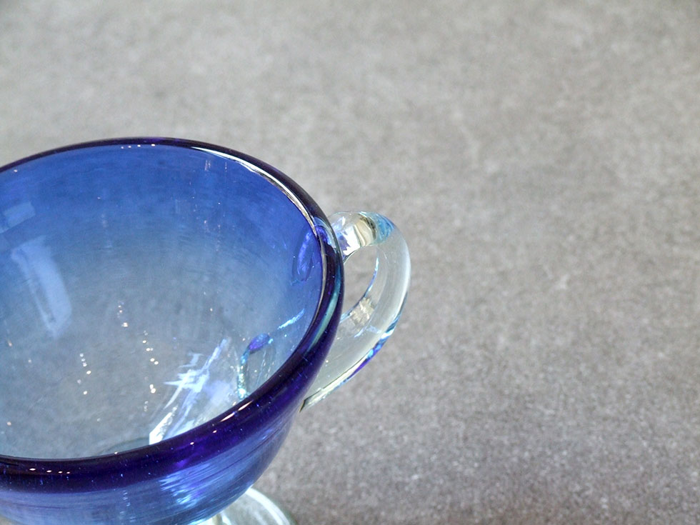 沖縄 奥原硝子製造所 琉球ガラス 民藝品 ドレッシングポット