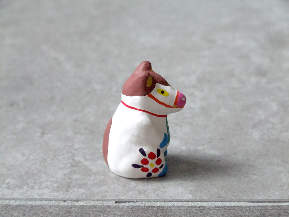 郷土玩具 民藝 福島県 工房千想 豆招き馬 栗毛 干支 午 縁起物 置物