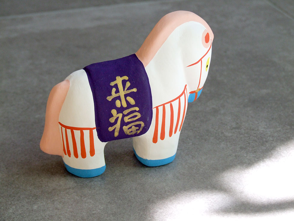 古い 土人形 神馬 郷土人形 民芸 古道具 アンティーク オブジェ 郷土人形 アンティーク 越後獅子 角兵衛獅子 郷土玩具 Antique Sam's