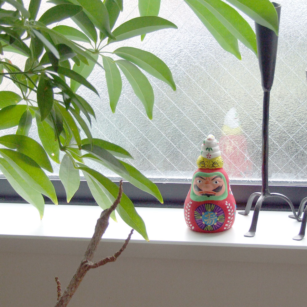 郷土玩具 民藝 福島県 工房千想 達磨乗り巳 干支 蛇 縁起物 置物 開運