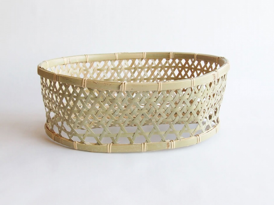 丹波竹細工 真竹 椀かご 楕円型 大 : おまめ - 通販 - Yahoo!ショッピング