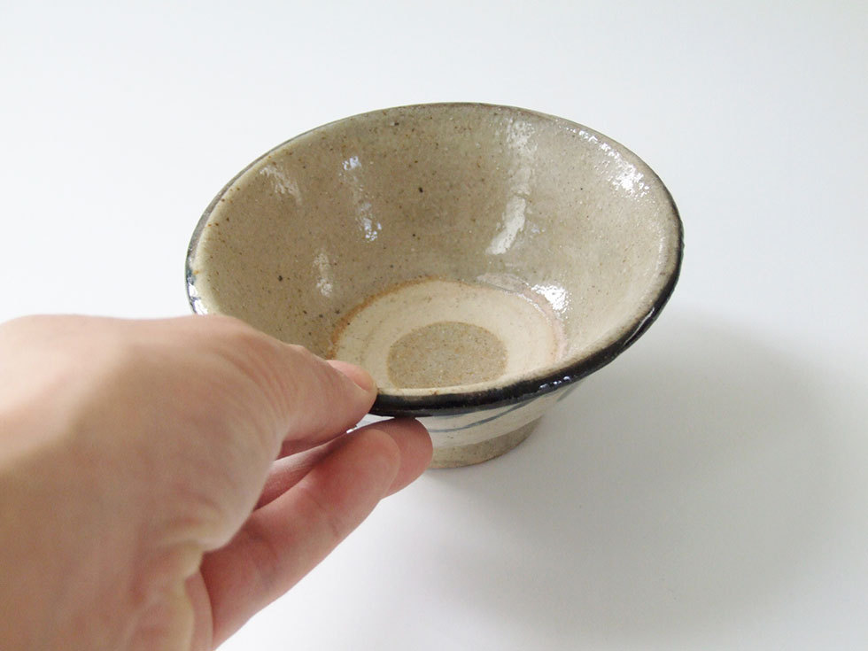 やちむん 民藝 照屋窯 照屋佳信 4寸マカイ(お茶碗) 重4 : おまめ