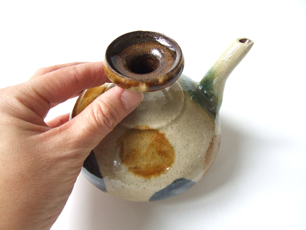 専用❗️やちむん　北窯　沖縄　中皿　宮城　新品　陶器　呉須　茶色　松田　7寸　4枚 omame_yachimun642