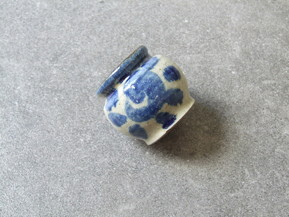 やちむん 民藝 読谷山焼 北窯 松田共司楊枝入れ 楊枝壺20 : おまめ