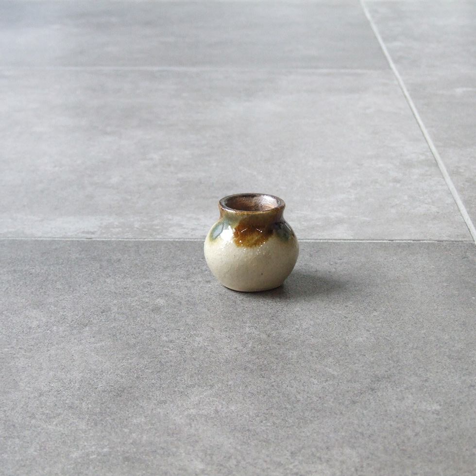 やちむん 民藝 読谷山焼 北窯 松田共司楊枝入れ 楊枝壺24 : おまめ