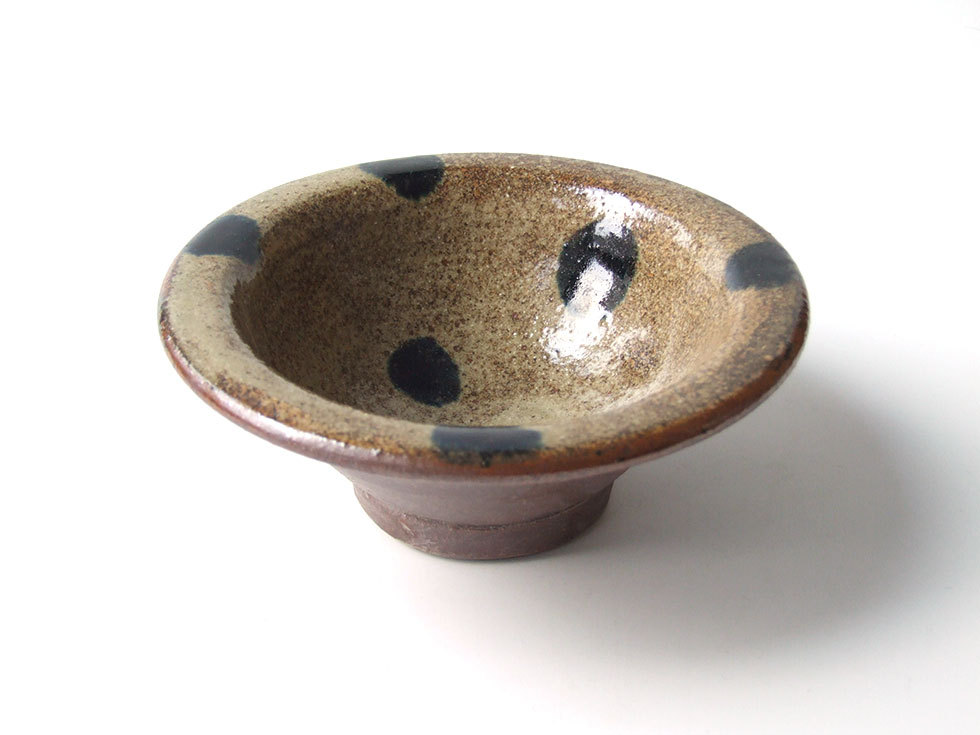 やちむん 民藝 読谷山焼 北窯 宮城正享 5寸ワンブー 小鉢 呉須点打