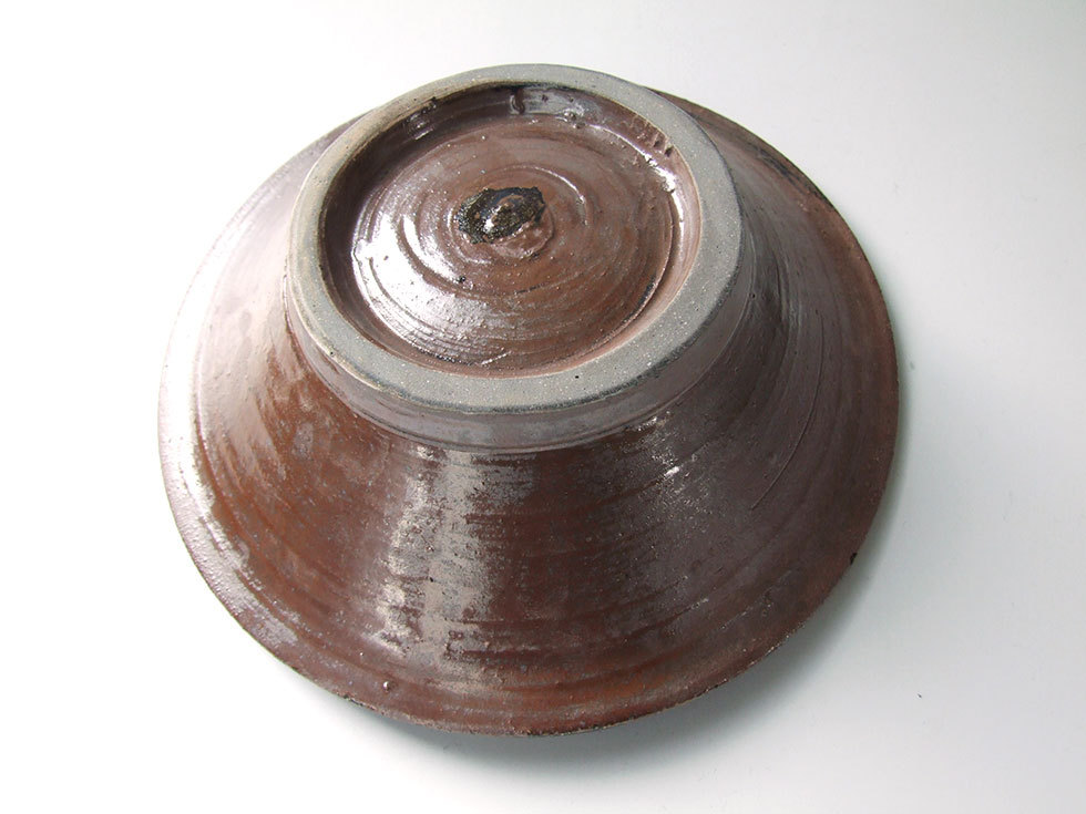 専用❗️やちむん　北窯　沖縄　中皿　宮城　新品　陶器　呉須　茶色　松田　7寸　4枚 yachimun642-1.jpg