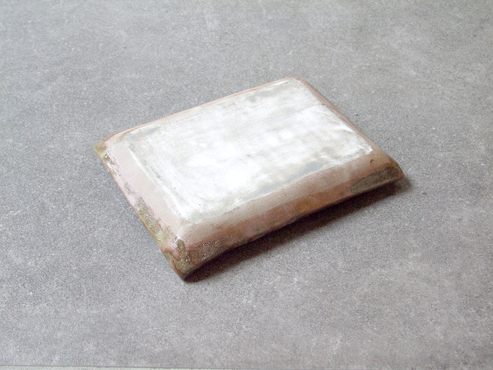 やちむん 民藝 読谷山焼 北窯 宮城正享 5寸×6寸角皿 プレート 呉須 線
