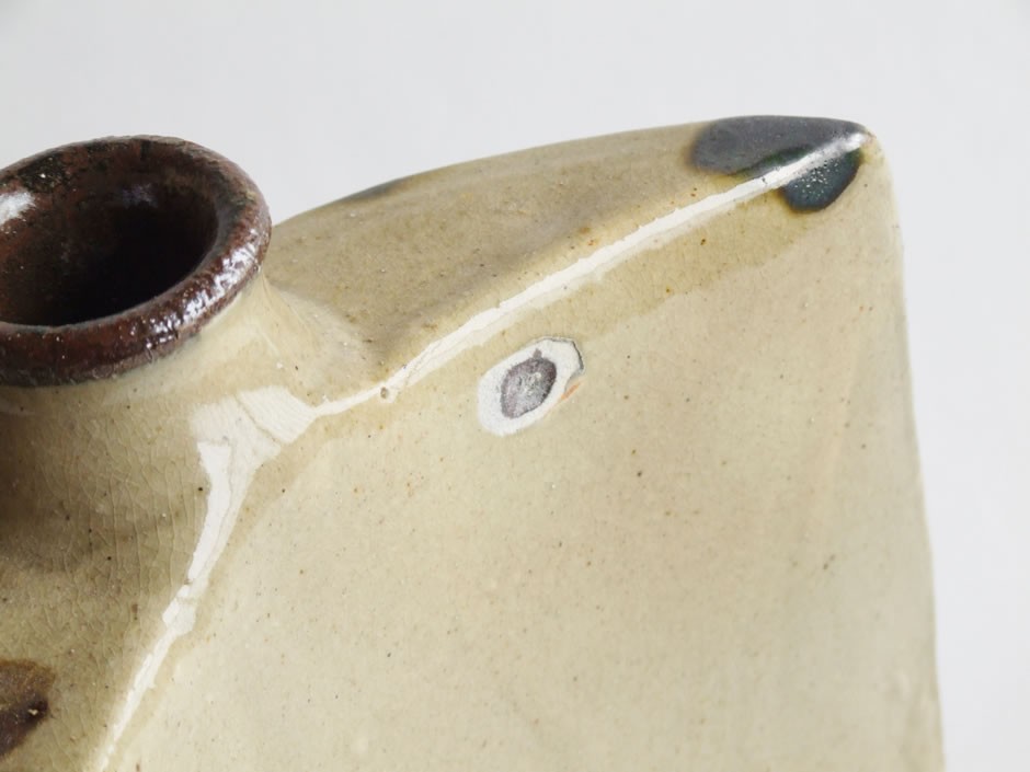 やちむん 民藝 照屋窯 照屋佳信 抱瓶 大 三彩点打 : おまめ - 通販