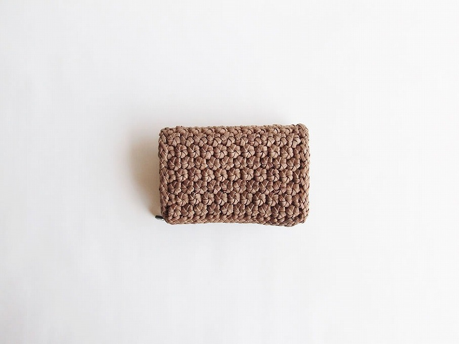 純国産 山葡萄蔓細工 山葡萄の財布 特上六角花模様編み ショートタイプ