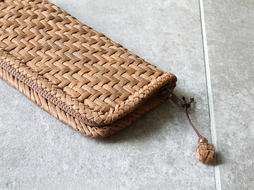 純国産 籠作家悠帆さん作 山葡萄財布 網代編み : おまめ - 通販