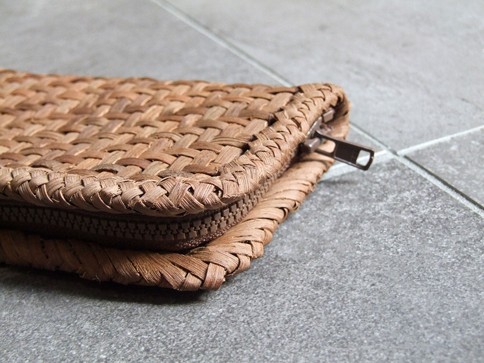 純国産 籠作家悠帆さん作 山葡萄財布 網代編み : おまめ - 通販