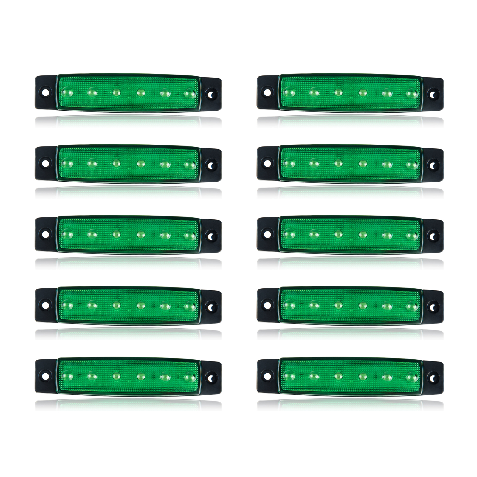 サイドマーカー led 12v 24v 汎用 サイドマーカーランプ 6連 (選べる5