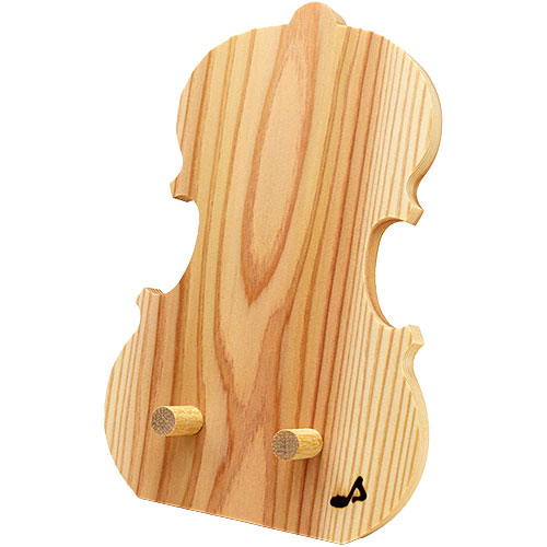 木製スマホスタンド（ヴァイオリン型）【木工職人の手作り】 : 鶯鳴堂