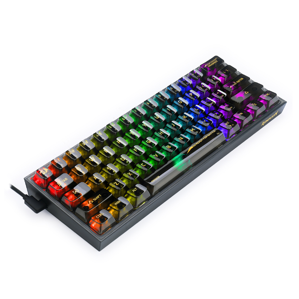 英語配列 海外 テンキーキーボード REDRAGON K617CTB-RGB 英語配列 61
