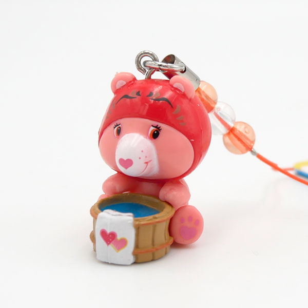 群馬限定 ケアベア 群馬だるま桶 ビーズストラップ Care Bears