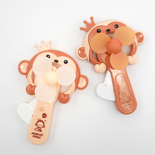 サルちゃんせんぷうき　ハンディファン 簡易扇風機 手動式 電池不要 エコ アニマル型 おもちゃ 栃木 日光東照宮 三猿 さる お土産 可愛い キッズ 遠足 修学旅行 | 
