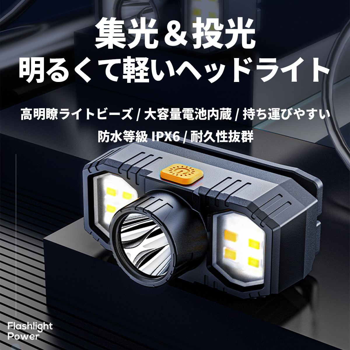 Amazon.co.jp: 爆光 LEDヘッドライト XHP190 60000ルーメ usb