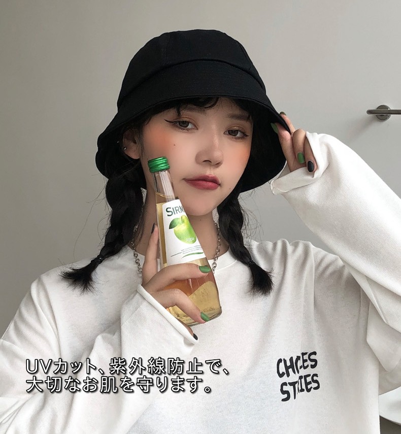 使い勝手の良い Surkat リバーシブルバケットハット レディース コットン 漁師ハット 日焼け防止 パッカブル 夏 アウトドア 旅行 Us サイズ One Si 帽子 Www Reinnec Cl