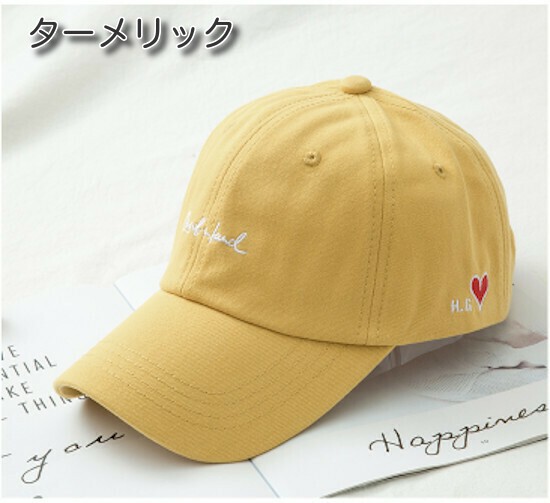 サイド ハート キャップ かわいい 合わせやすい 男女兼用 帽子 つば付き 春夏秋冬 ベースボール 韓国 キャップ 刺繍 レディース アウトドア 種類 マーク Side Heart Cap Omo Shop 通販 Yahoo ショッピング