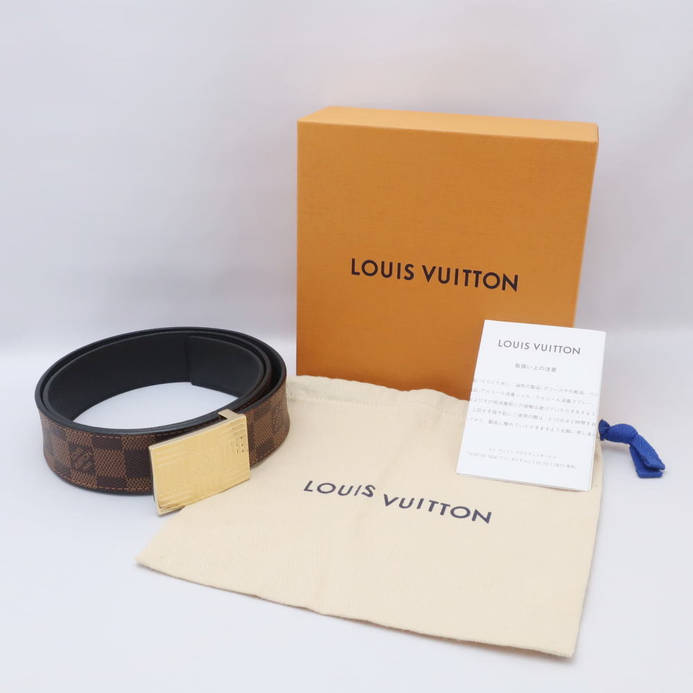 セール】Louis Vuitton ルイヴィトン サンチュール・ダミエ プレート