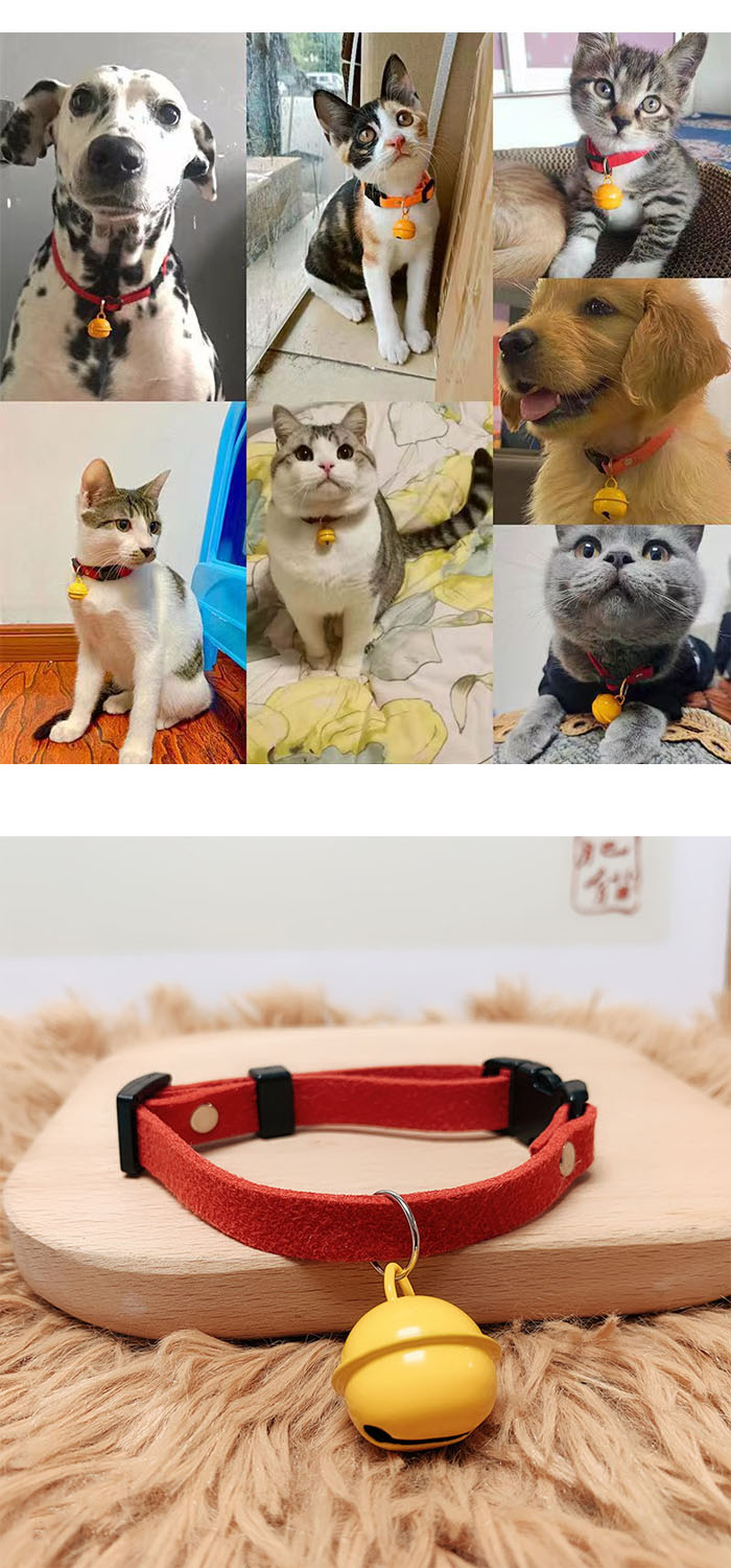 猫 首輪 犬用首輪 ペット用品 鈴付き 小型犬 猫用 おしゃれ かわいい