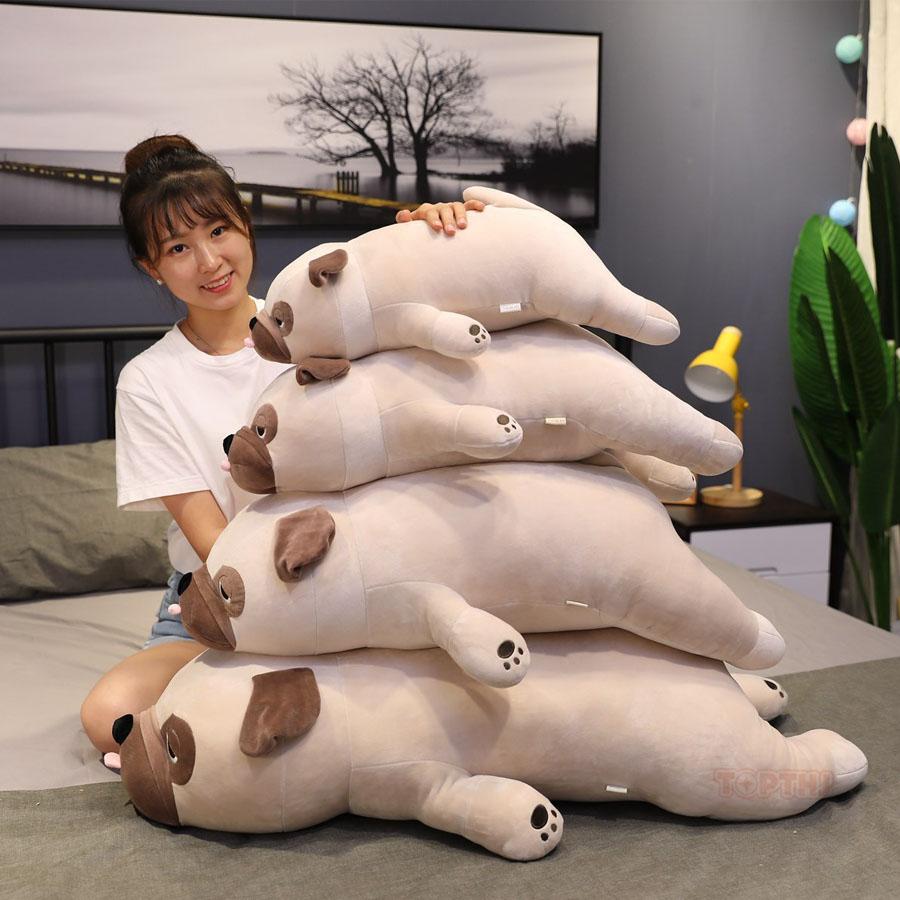 パグ ぬいぐるみ 犬 抱き枕 クッション ふわふわ もちもち 大きい