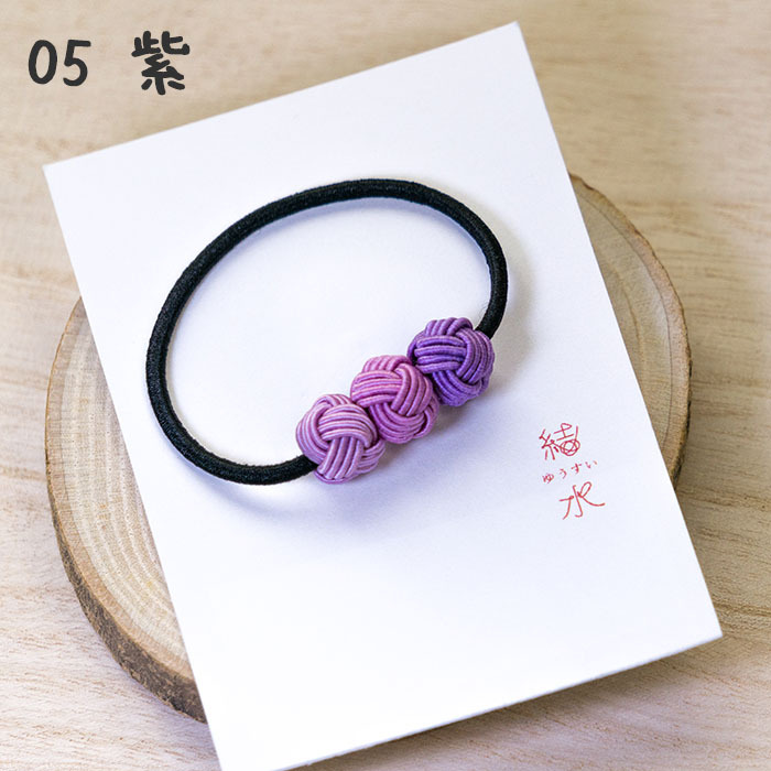 メグえもん様 紫1 ハンドメイド☆ふわじゃら☆ビーズ ヘアゴム ハンドメイド]キラキラシェルのビーズ刺繍ヘアゴム（ピンク）2つ