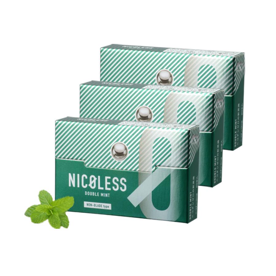 NICOLESS ニコレス 3箱セット (1箱20本入り) アイコスイルマ イルマ対応 誘導加熱式 ILUMA互換 加熱式たばこ 禁煙 ニコチン0 ニコチンなし ノンニコチン｜one-eighty｜03
