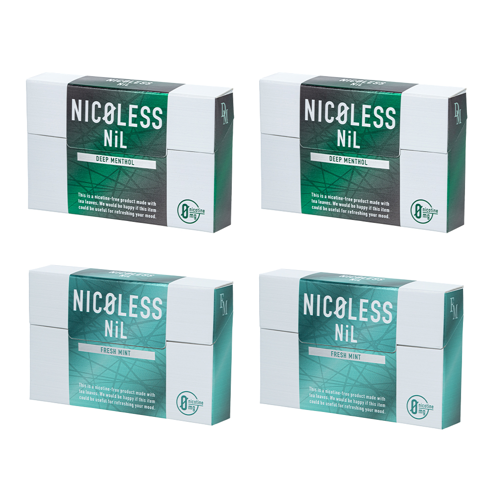【新発売】NICOLESS NiL ニコレス ニル 4箱セット (1箱20本入り×4)  ニコチンフリー イルマ対応 誘導加熱式 ILUMA互換 加熱式たばこ 禁煙 タール無し | NICOLESS | 02