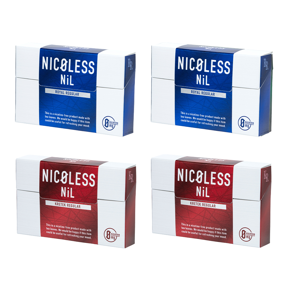 【新発売】NICOLESS NiL ニコレス ニル 4箱セット (1箱20本入り×4)  ニコチンフリー イルマ対応 誘導加熱式 ILUMA互換 加熱式たばこ 禁煙 タール無し | NICOLESS | 03