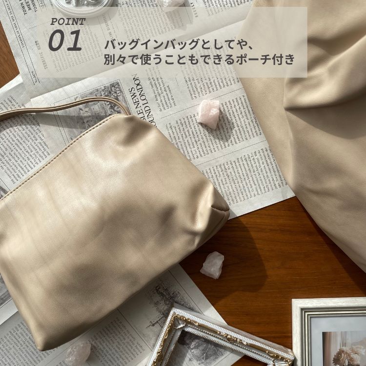 トートバッグ レディース a4 革 大きめ 通...の詳細画像4