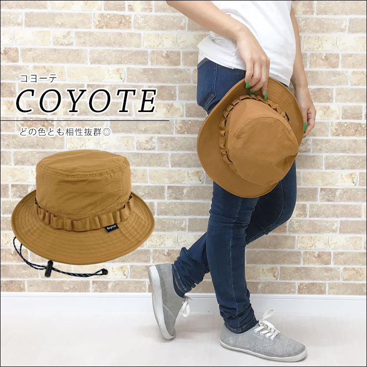 サファリハット レディース UV 撥水加工 アドベンチャーハット 大きいサイズ 帽子 ハット つば広 メッシュ シンプル レインハット 自転車 飛ばない アウトドア |  | 03