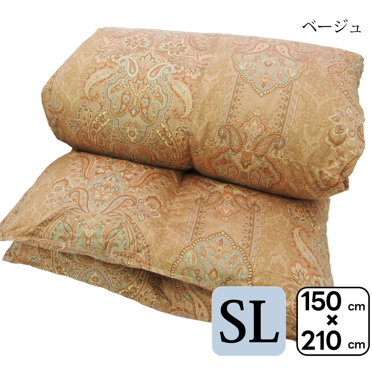 シングルサイズ 羽毛布団 シングル 150×210cm 日本製 ゴア 羽毛布団 本掛け 羽毛ふとん  綿100 80サテン ラムコ シングルロング ゴア羽毛 フランス産ダウン93% |  | 01