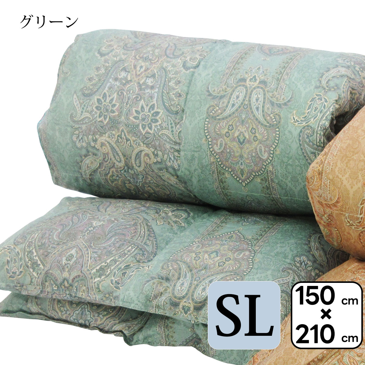 シングルサイズ 羽毛布団 シングル 150×210cm 日本製 ゴア 羽毛布団 本掛け 羽毛ふとん  綿100 80サテン ラムコ シングルロング ゴア羽毛 フランス産ダウン93% |  | 02