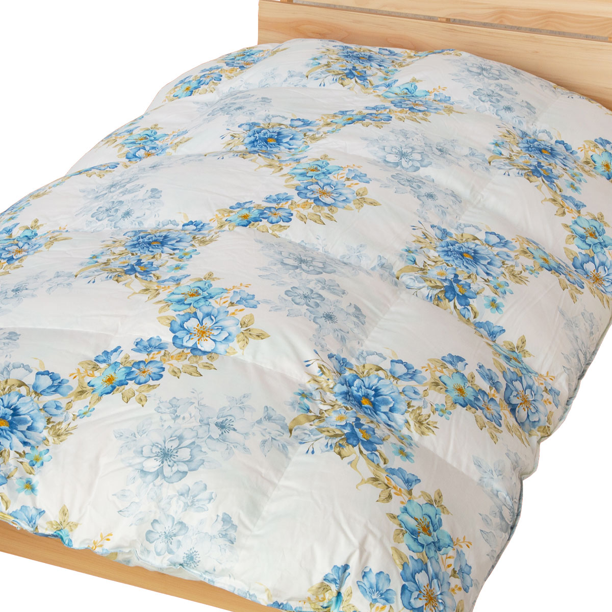 シングルサイズ 羽毛布団 シングル 150×210cm 日本製 ゴア 羽毛布団 本掛け 羽毛ふとん  綿100 80サテン シングルロング ゴア羽毛 ハンガリー産ダウン90% |  | 01