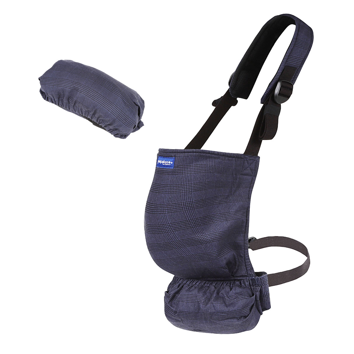 抱っこ紐 パパダッコSG 男女兼用 フリーサイズ ポケッタブル収納 軽量 簡単装着 チェック柄 プレゼント 出産祝い パパコソ 父の日 ギフト コンパクト 2本目 | papakoso | 03