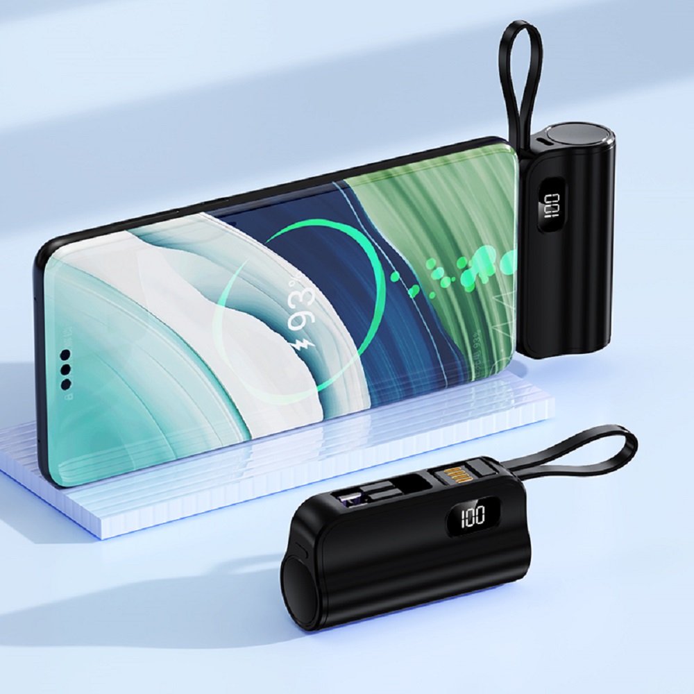 モバイルバッテリー 5000mAh 超軽量 急速充電 22.5W 2台同時充電 一