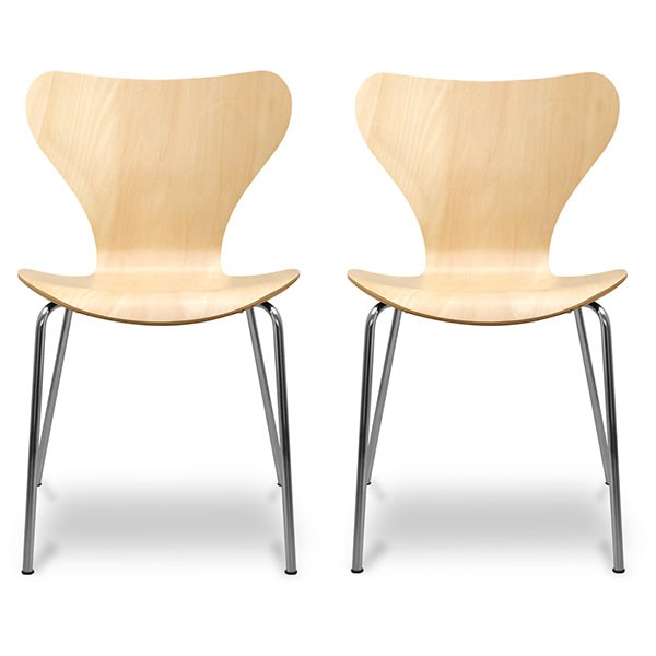 ARNE JACOBSEN（アルネ ヤコブセン） 1年保証 ダイニングチェア 2脚