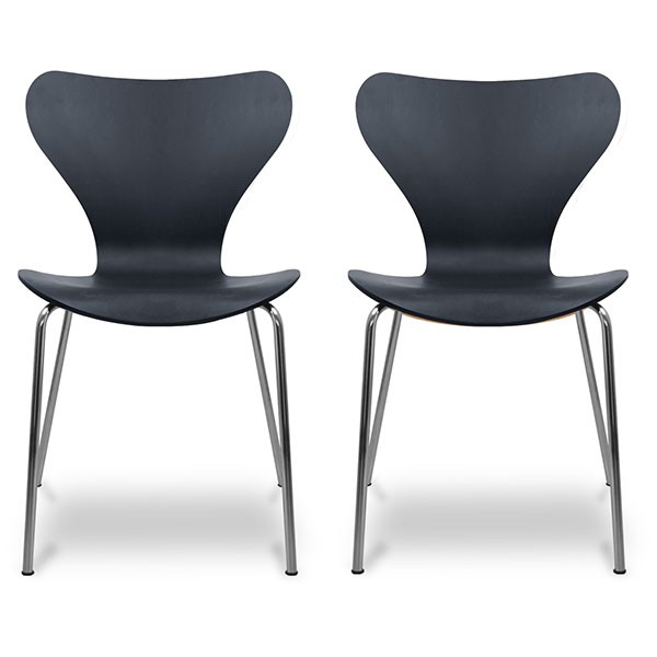 ARNE JACOBSEN（アルネ ヤコブセン） 1年保証 ダイニングチェア 2脚