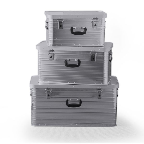 1年保証 コンテナボックス 収納ボックス アウトドア 収納ケース アルミ S M Lサイズ セット 29L 54L 88L トランク ボックス 道具入れ スタッキング 送料無料 | FIELDOOR | 01